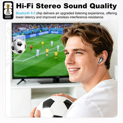 Covbozk FIFA World Cup 2026 Licensed 5-Gear Wind Handheld Turbo Fan and 3-in-1 Wireless Earbuds Flashlight for Outdoor Travel