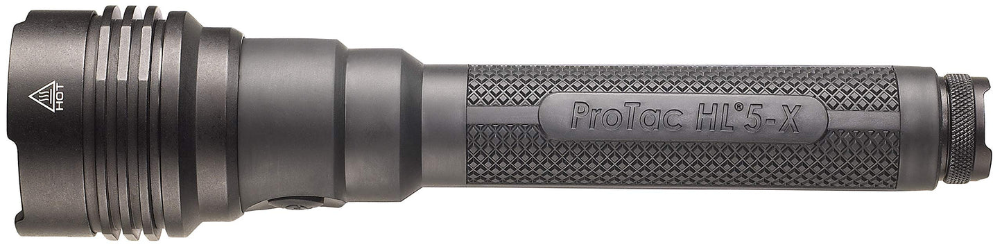Streamlight 88074 ProTac HL 5-X 2500 Lumens 37,000 Candela Tactical LED Flashlight, Ten-TAP Programmable, Box, Black