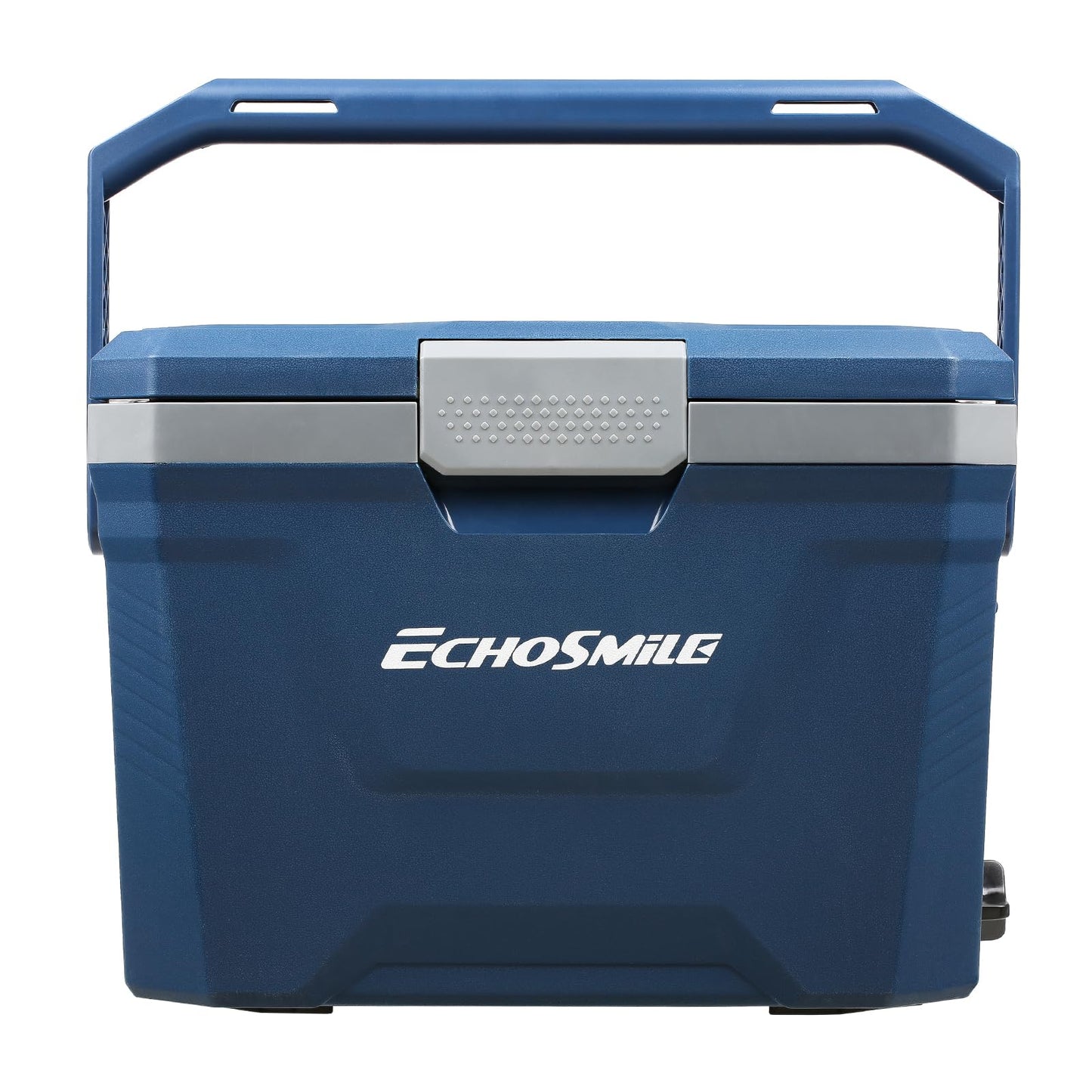 EchoSmile 20 Quart Insulated Cooler, Outdoor Portable Hard Cooler Ice Chest Box w/ 2 Cup Holders, Drain Plug, Bottle Opener, 3-Day Ice Retention for Camping, Beach, and Picnic,Navy