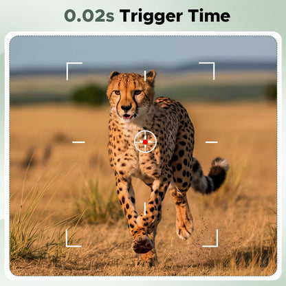 Trail Camera,64MP 2.7K 0.2S Trigger Motion Activated,Game Hunting Camera with Night Vision 2.0''LCD 120°Wide Camera Lens for Outdoor Scouting Wildlife Monitoring(Only Support Camera's Hotspot WiFi)