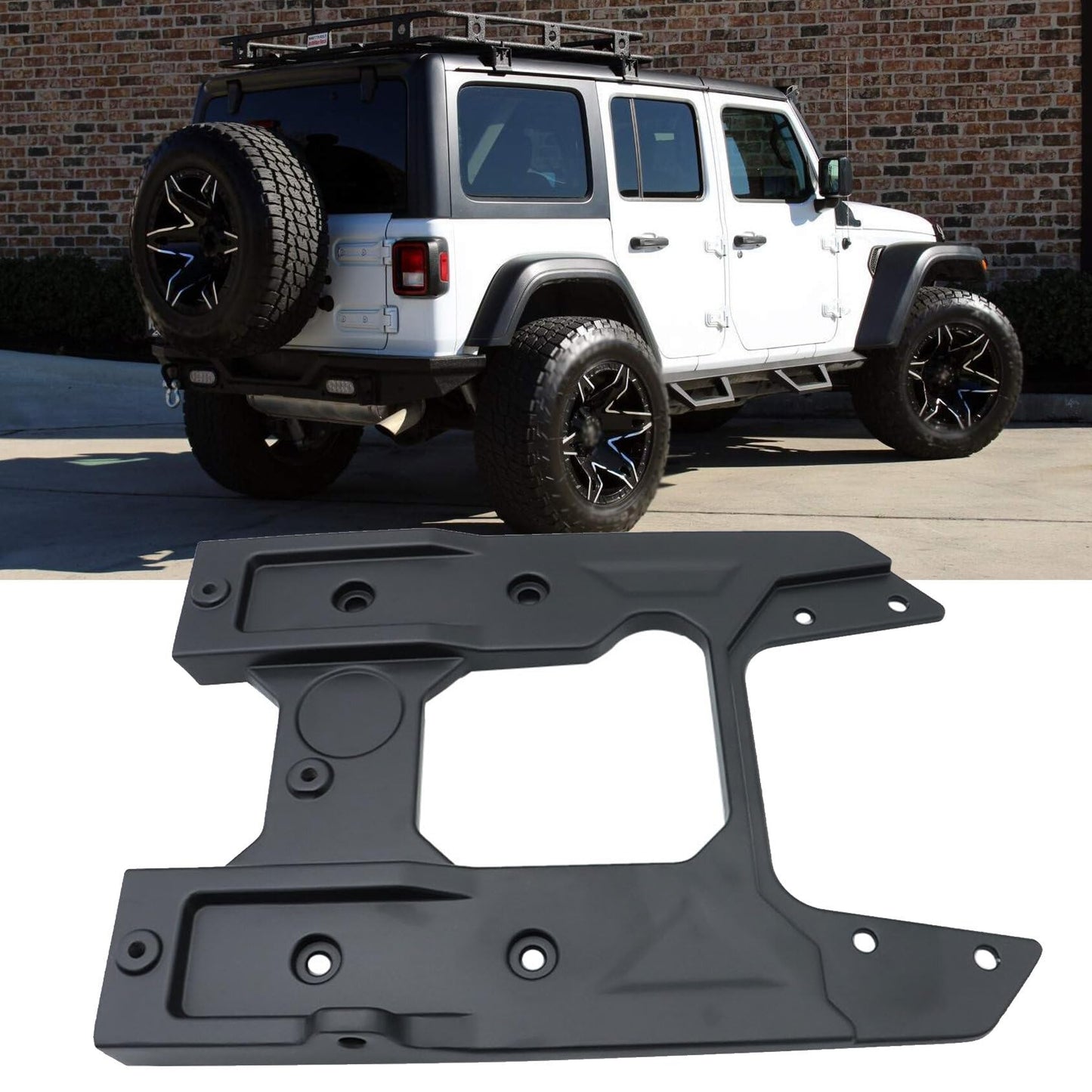 ANTUKO Spare Tire Hinge Reinforcement Kit Aluminum Alloy Replacement for 2018 2019 Wrangler JL 82215356AB