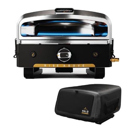 Halo Versa 16 Propane Gas Outdoor Pizza Oven with Rotating Cooking Stone | Portable Appliance for all Outdoor Kitchens | Oven Cover Included