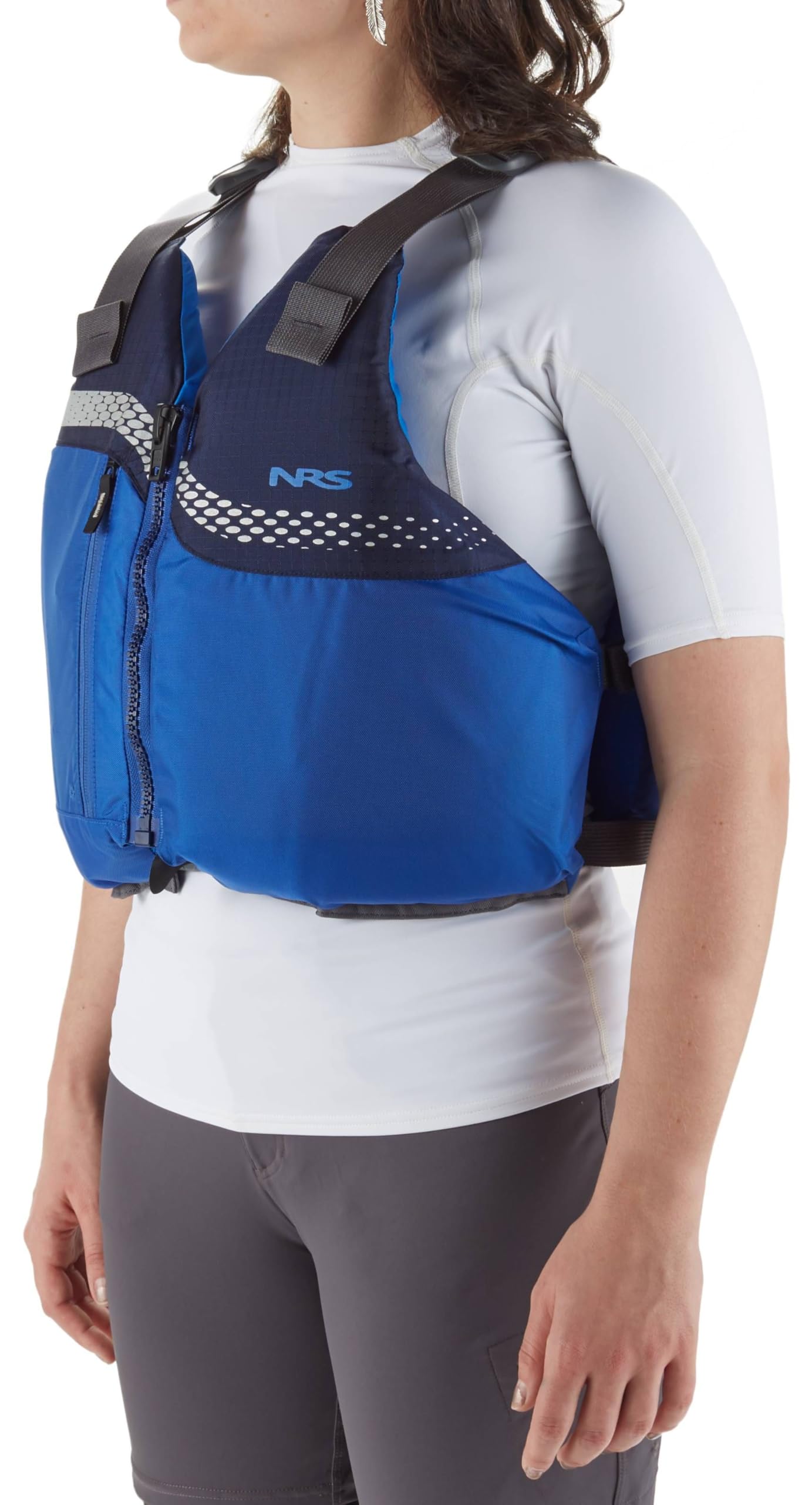 NRS Vista PFD Life Jacket – USCG Type III Certified Adult Unisex Life Vest, Durable Nylon Construction, Adjustable Fit, Reflective Accents for Boating, Kayaking & Paddle Sports