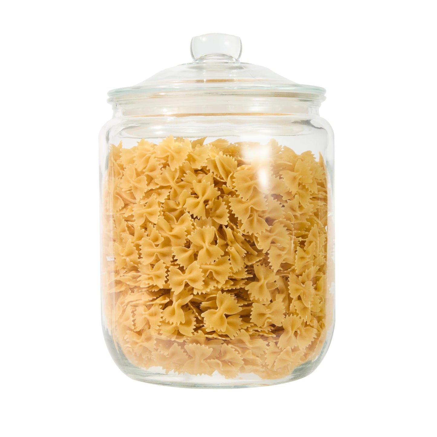 Restaurantware Glass Jar - 4 Count - Vetri 2 Gallon Glass Storage Jar, With Lid, Clear, Dishwasher-Safe - Storage Container For Flour, Coffee Beans, Kitchen Organization