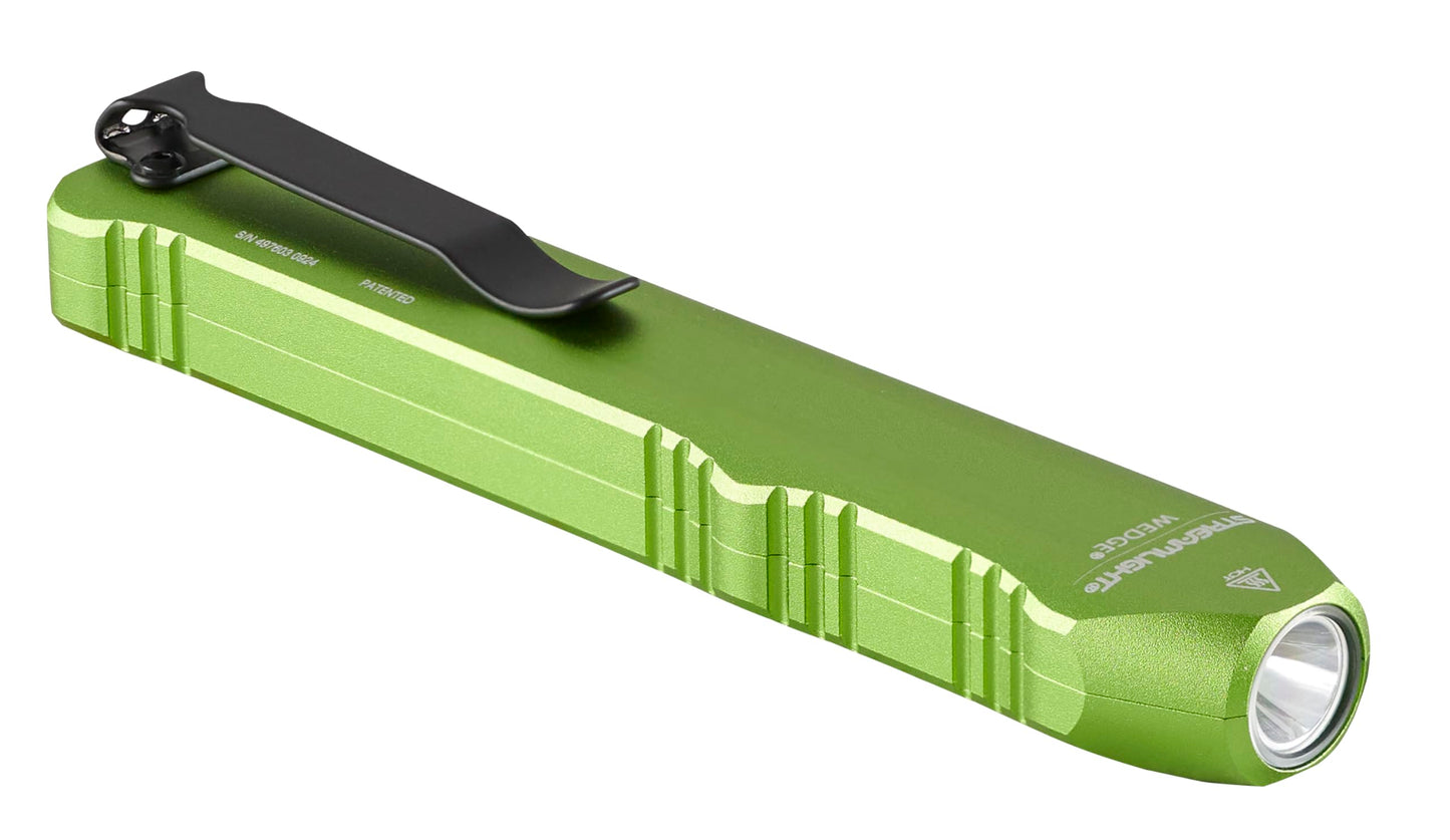 Streamlight 88821 Wedge 1,000-Lumen Max 300-Lumen Standard 1,200-Candela Flat Everyday Carry Flashlight, Includes USB-C Cable and Lanyard, Lime Green