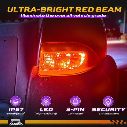 Club Car Precedent Golf Cart Headlight Tail Light Kit, Golf Cart LED Light Kit for Club Car Precedent 2004-UP Electric Model, 12V Street Legal Headlight Taillights with Wiring Harness, High-Brightness