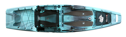 Perception - Outlaw 11.5 Fishing Kayak - Sit on Top - Fold Away Lawn Chair Seat - 4 Rod Holders - Integrated Tackle Trays - 11.5 ft - Dapper