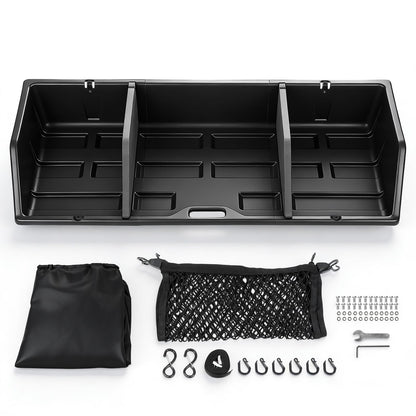 GEARLAST 52 inch Truck Bed Cargo Box, Truck Bed Organizers and Storage,Truck Bed Storage System with Isolation Netting and Tarpaulin, Tailgate-Slide Design for Effortless Loading/Unloading