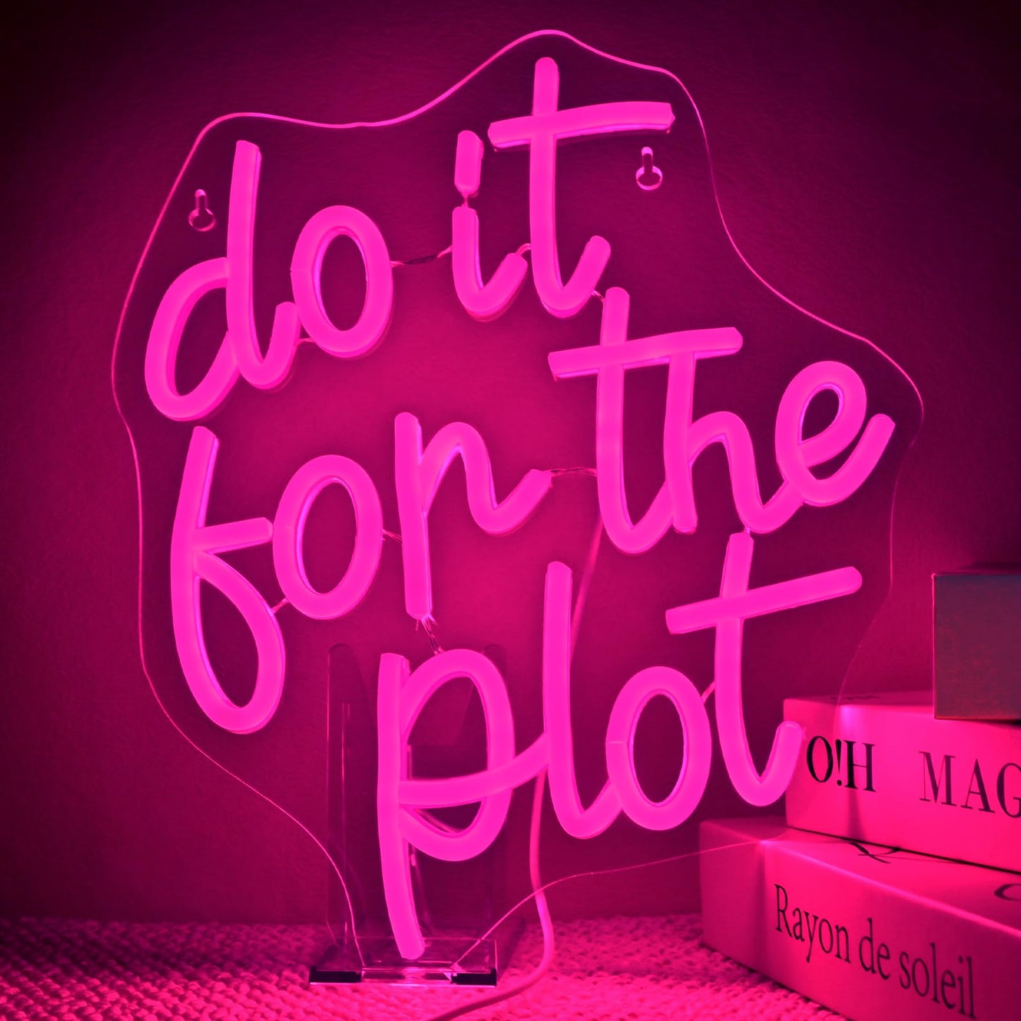 This Must Be The Place Neon Sign Warm White Letter Led Signs for Wall Decor Usb Word Light Up Signs for Bedroom Salon Man Cave Beer Home Bar Wedding Birthday Party Decor Gifts