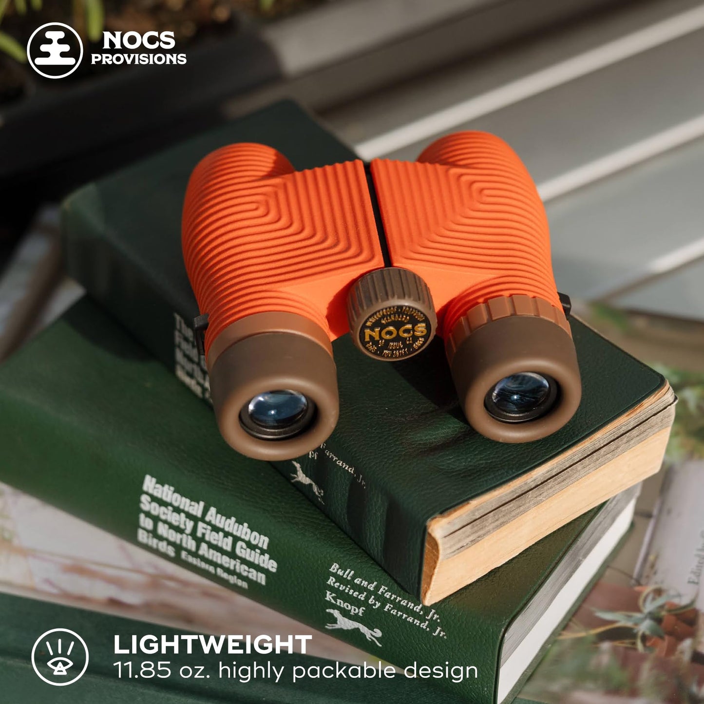 Nocs Provisions Standard Issue 8x25 Waterproof Binoculars, 8X Magnification, Bak4 Prism, Wide View Multi-Coated Lenses for Bird Watching, Hiking & Backpacking - Charcoal Black