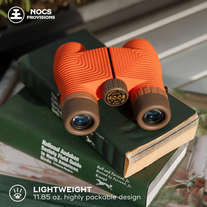 Nocs Provisions Standard Issue 8x25 Waterproof Binoculars, 8X Magnification, Bak4 Prism, Wide View Multi-Coated Lenses for Bird Watching, Hiking & Backpacking - Charcoal Black