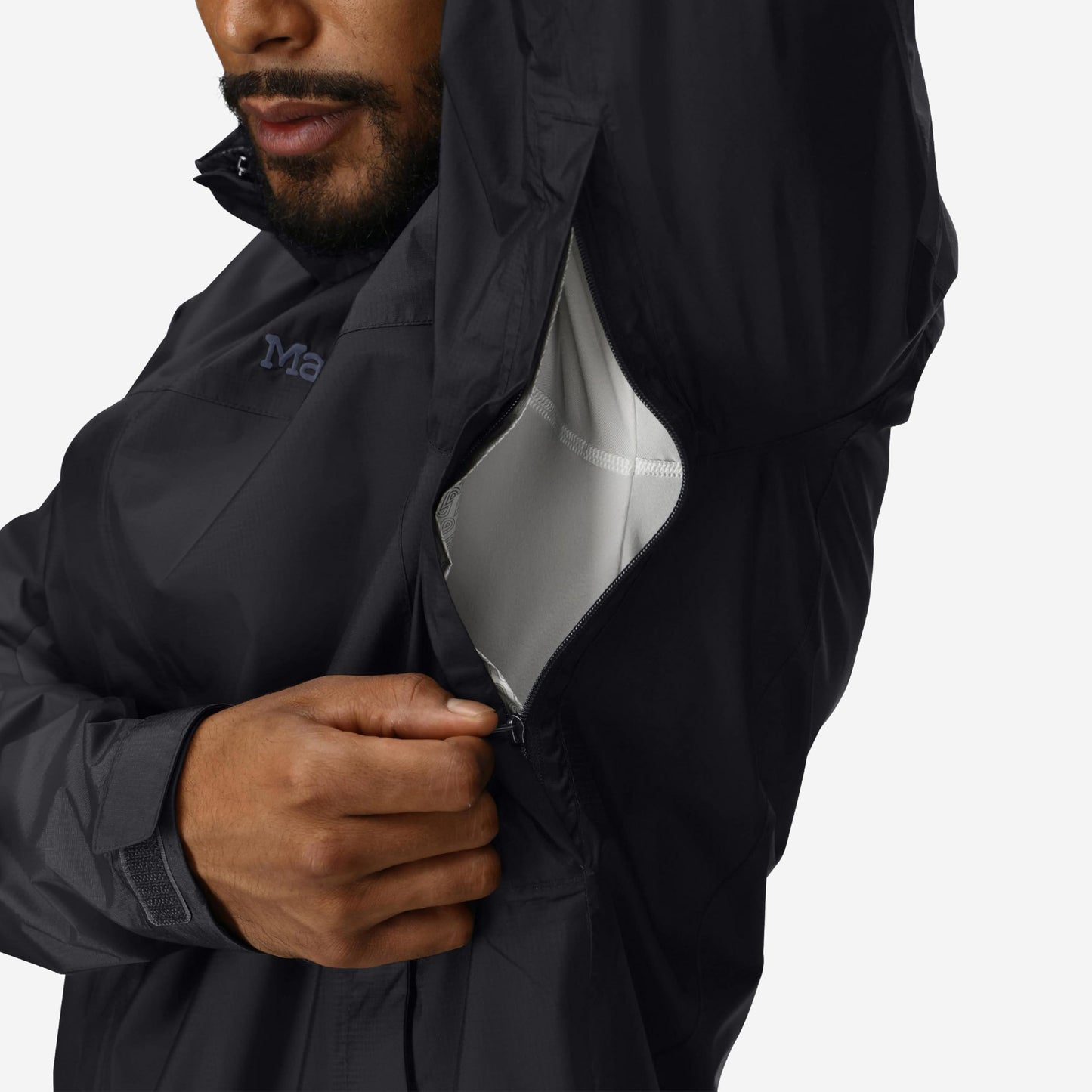 MARMOT Men's PreCip Eco Lightweight & Waterproof Rain Jacket, Black - Latest Collection, X-Large