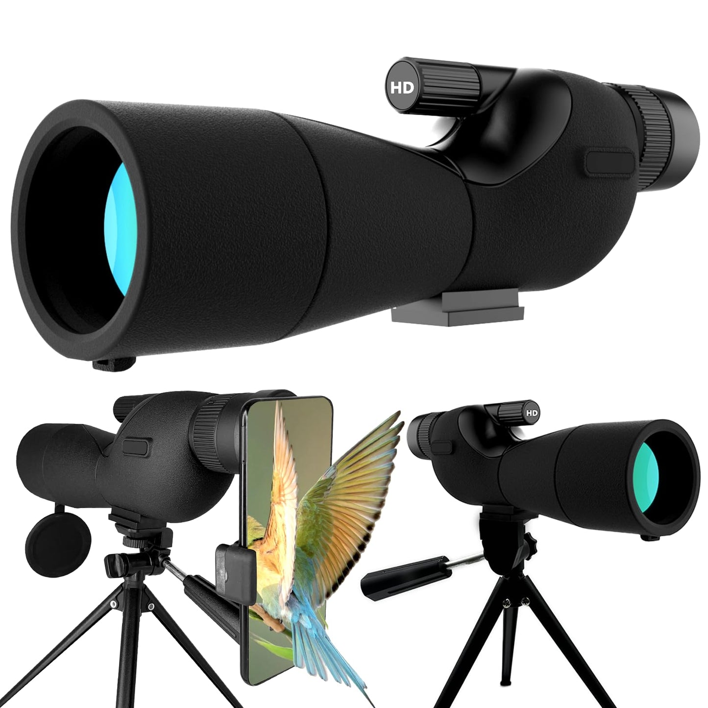 Monocular Telescope with Tripod,Bird Watching Gifts for Men and Nature Lovers - Outdoor Nature Exploration & Stargazing, Birthday Gifts for Father, Graduation Gifts for Teens