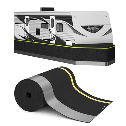 Rv Skirting for Winter Camper Insulated Skirt for Travel Trailer 5th Wheel Motorhome & Class A/B/C,High-Density Fiberboard Mesh, Windproof Snow Proof,High 31.5 Inch/85 FT