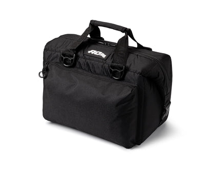 AO Coolers Caravan Canvas Soft Cooler with High-Density Insulation, Oversized Storage Pockets, Black, 24-Can