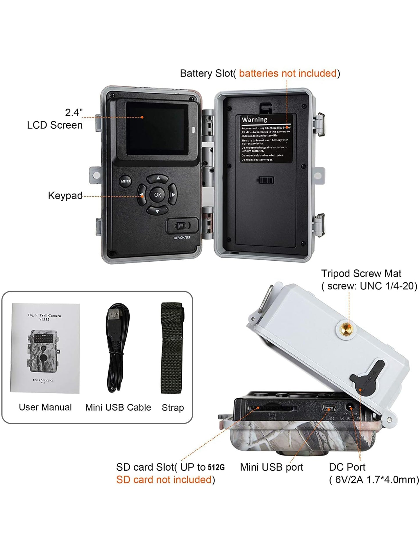 BLAZEVIDEO 2-Pack Trail Camera 64MP 1296P Video, 940nm No-Glow Night Vision, 70° Focused PIR Detection (Fewer False Alerts), 0.3s Trigger Motion Activated IP66 Waterproof Game Cam for Wildlife & Yard