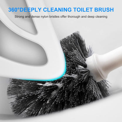 SetSail Toilet Brush and Plunger Set | Heavy-Duty Bathroom Cleaning Tools - 2 Pack, White