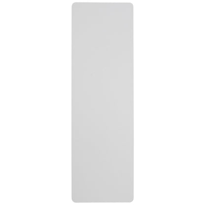 Flash Furniture Elon 8' Rectangular All-Occasion Plastic Folding Event Table, Foldable Portable Banquet Table for Indoor/Outdoor Events, White