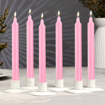 24 Pack Pink Spell Chime Candles – Premium Mini Unscented Taper Candles for Rituals, Prayer, Meditation, Altar, Spells – 4" Tall – Ideal for Witches & Spiritual Practices
