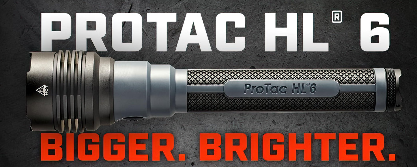Streamlight 88132 ProTac HL 6 5,300-Lumen 80,000-Candela Rechargeable Flashlight with Y USB-C Cord and Wrist Lanyard, Black
