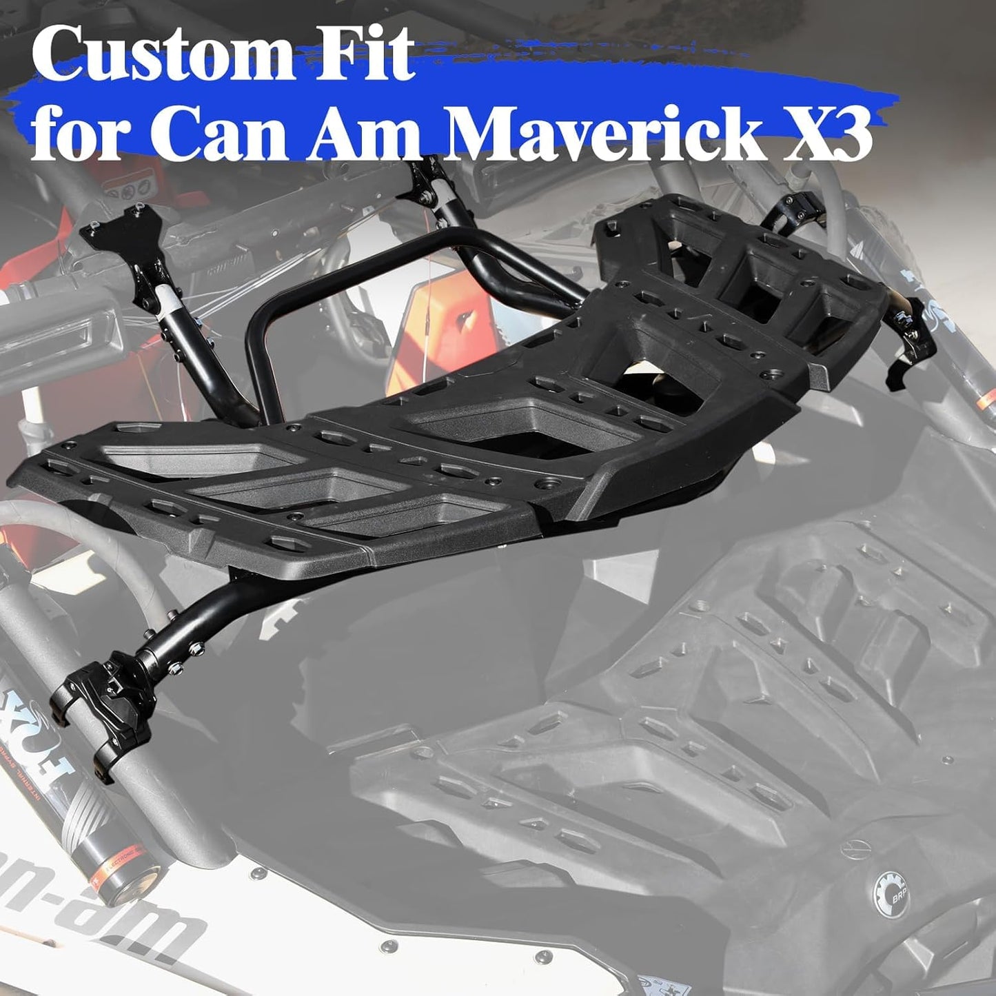 HAKA TOUGH Pivoting Rack Kit for Can Am Maverick X3 Accessories 2017-2024, Spare Tire Cargo Luggage Rack for Can Am Maverick X3 Accessories,Replace OEM # 715002881
