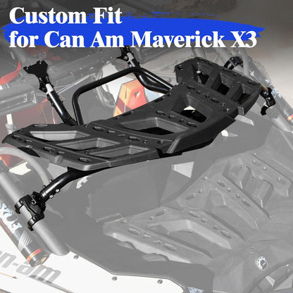 HAKA TOUGH Pivoting Rack Kit for Can Am Maverick X3 Accessories 2017-2024, Spare Tire Cargo Luggage Rack for Can Am Maverick X3 Accessories,Replace OEM # 715002881