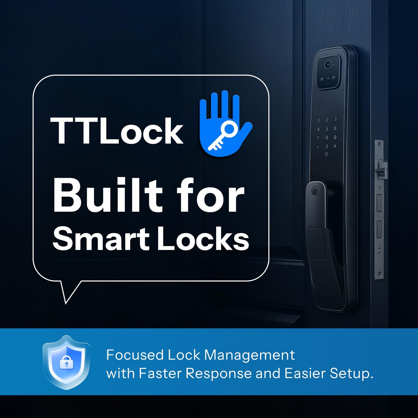 LOQOVA Smart Key Lock Box with Fingerprint, Passcode, TT-lock App, Access Card & Manual key, IP65 Waterproof, Wall-Mount or Shackle Design for Outdoor, Large Storage Ideal for Airbnb, Family & Realtor