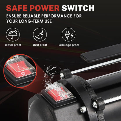 Poafamx 12V DC Fuel Transfer Pump, 16 GPM 600W Self Priming Diesel Transfer Pump, Portable Electric Oil Extractor Pump with High Flow Rate Auto Motor for Diesel Oil