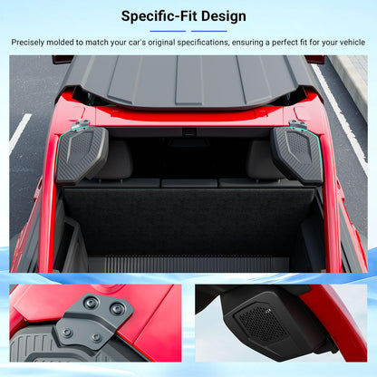 PTYYDS 6.5-Inch Rear Speaker Pods Compatible with 2021-2025 Ford Bronco 4 Door Pod Speaker Enclosure Replacement for 2021-2025 Ford Bronco Accessories
