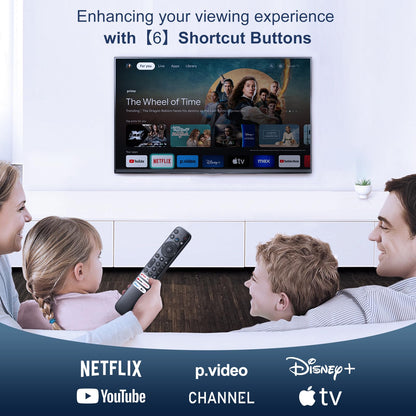 Voice Remote Only for TCL-Google-TV-Remote-Control Replacement,RC813 Remote Compatible with TCL 4k QLED/UHD/QD-Mini LED Series Smart TVs(Not for Fi & Roku TVs)