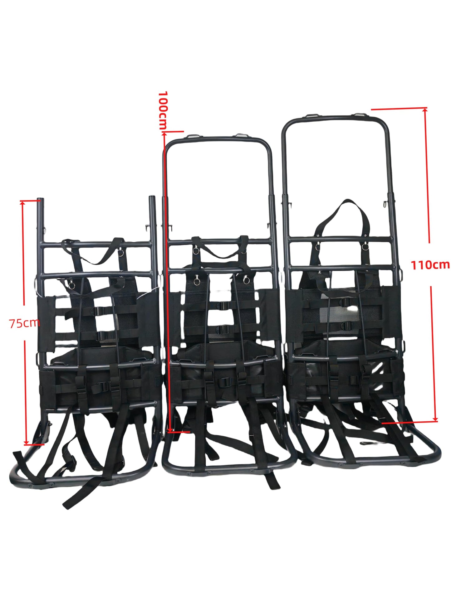 ZRSCHYG Hunting External Pack Frame with Rain Cover, Adjustable Straps, External Frame Backpack for Heavy Loads - Hunting, Backpacking, Tactical Use, (black)