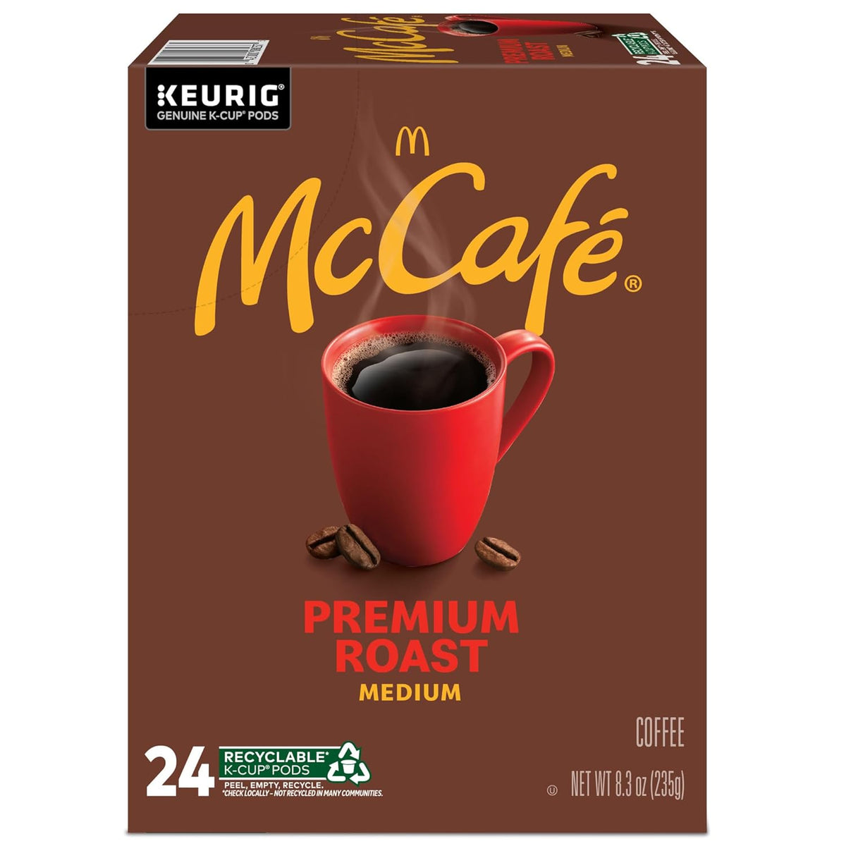 McCafe Premium Roast Coffee - Medium Roast K-Cup Pods for Keurig - 96 Count Pack