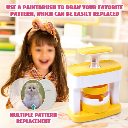 LOCADENCE Button Maker Machine, Badge Maker Machine with 48pcs Button Parts Pictures Circle Cutter, DIY Pin Badge Button Maker Press Machine, Badge Punch Gifts for Kids