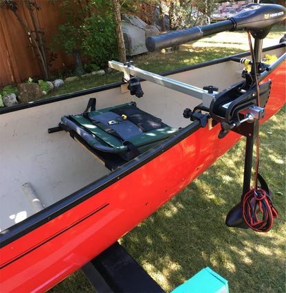 Brocraft Adjustable Canoe Trolling Motor Mount – Universal Width-Adjustable Motor Bracket for Canoes