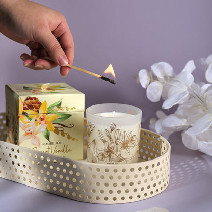 ROMIIE ZOI Scented Candle - Sweet Vanilla - 6oz Soy Wax Candle for Home, Gifts for Women