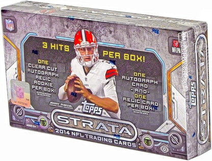 Topps 2014 Strata NFL Trading Cards Hobby Box