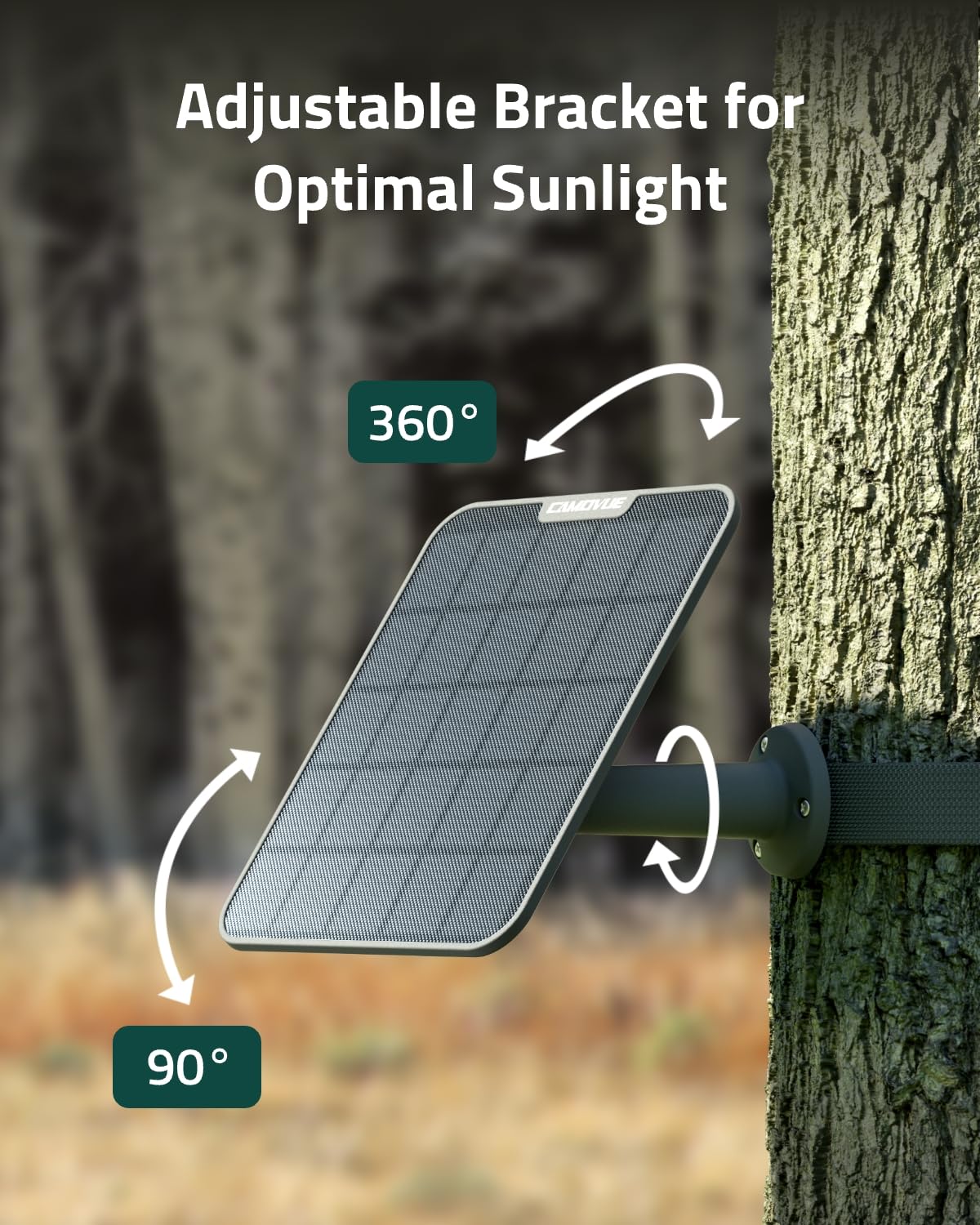 CAMOVUE True 4K 4G LTE Cellular Hunting Camera +Battery Pack+6W Solar Panel+64G SD Card, 0.2s Trigger Speed, Game or Trail Camera with GPS, Non-Glow IR, SIM Card, Motion Capture, Talon Pro Solar Kit