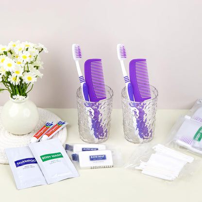 Pack of 100 Hygiene Kit, Toiletry Kit Bulk, Individually Packed, Travel Disposable Hygiene Kit, Homeless Care Package Supplies,Suitable for Hotel, Camping, Travel