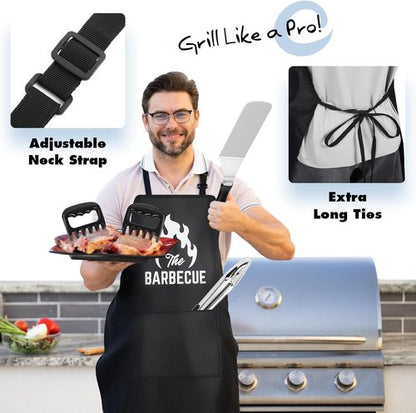 Blackstone 31PCS Griddle Accessories Kit - Professional Flat Top Grill Tools with Spatula, Melting Domes & Apron