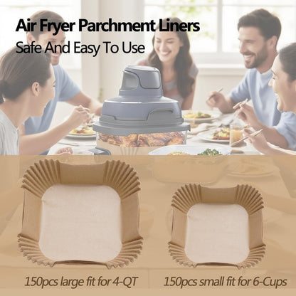 300PCS Air Fryer Liners disposable for Ninja Crispi,Air Fryer Accessories for Ninja Crispi 4-in-1 Portable Glass Cooking System,Suitable for Ninja Crispi Containers