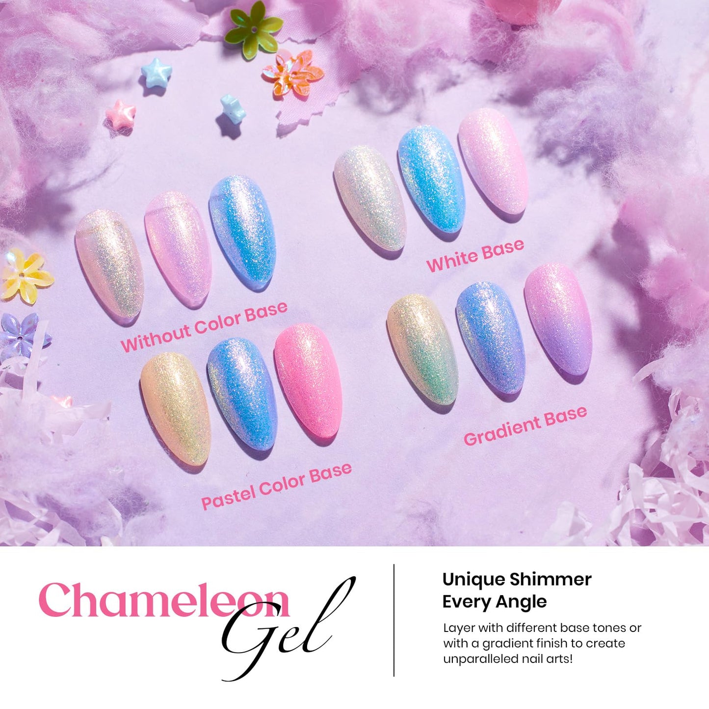 Beetles Gel Nail Polish Kit with U V Light - 80Pcs Fall Nail Fest Color Enchantment 55 Colors Gel Polish Starter Kit with Base Top Coat DIY Nails Stickers Manicure Tools Gift for Women Teens Girls