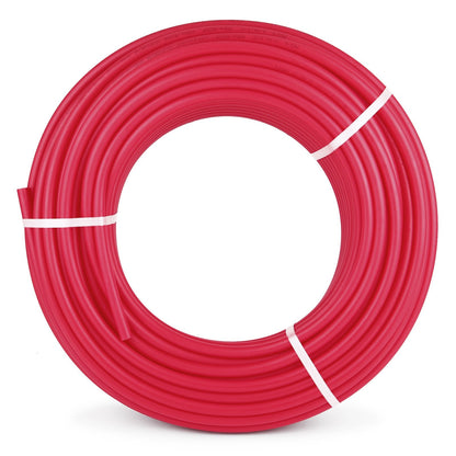 Happybuy 3/4" X 500Ft PEX Tubing Oxygen Barrier O2 EVOH Pex-B Red Hydronic Radiant Floor Heat Heating System Pipe (3/4" O2-Barrier, 500Ft/Red)
