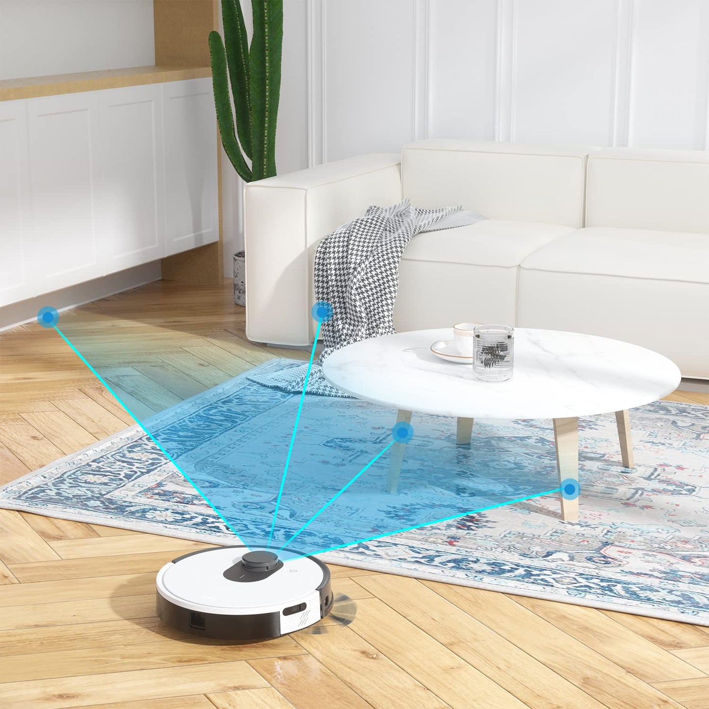 OKP Life K2 Robot Vacuum Cleaner 1800 mAh, Blue