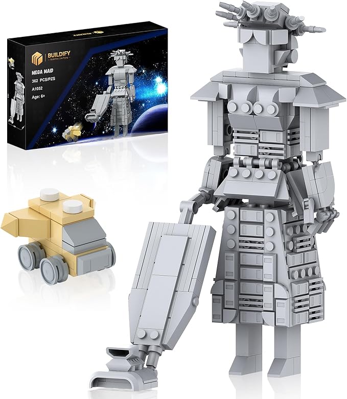 Mega Maid Spaceball I Creative Building Set with Mini Eagle 5 Space Movie Car Robot Model Building Kit Christmas Birthday Toy Gift for Fans Teens Kids 8+
