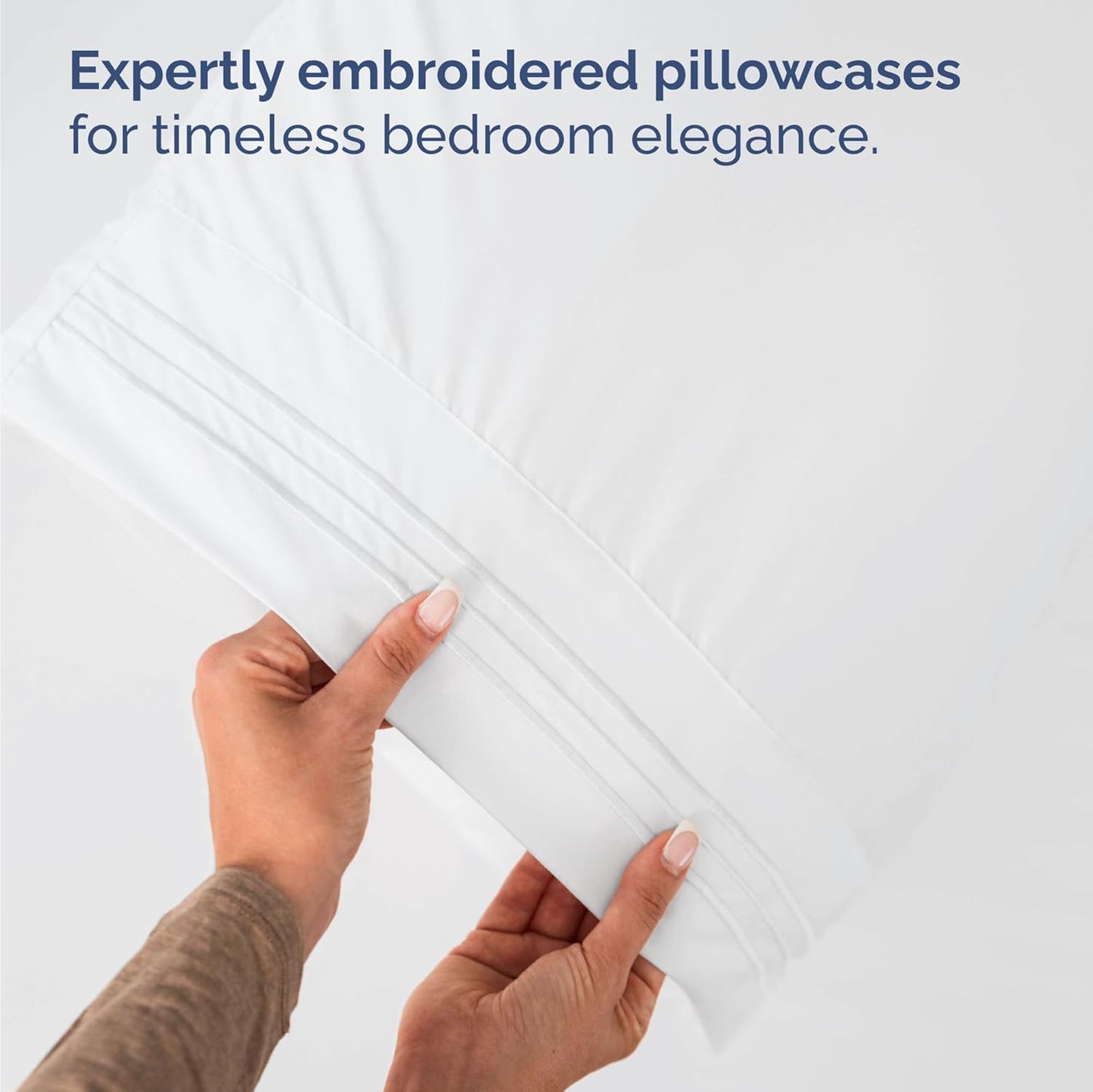 Skiennix Twin XL Sheet Sets - Bulk Case of 16 with Deep Pockets - Breathable, Cooling & Wrinkle-Free (White)