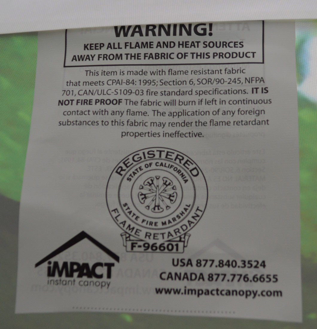 Impact Canopy 10' x 10' Pop-Up Canopy Tent Top, Replacement Cover Only, Forest Green