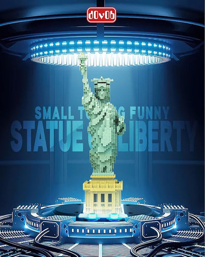 dOvOb Statue of Liberty Micro Mini Blocks Building Set (2510PCS) - Architectural Model Toys