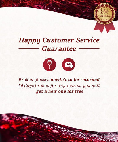 Red Wine Glasses Set of 4, Premium Crystal Wine Glasses Hand Blown,15 oz,Thin Rim,Long Stem,Perfect for Red or White,Daily Use,Unique Wedding Anniversary or Birthday Gift