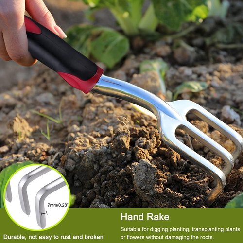 FANHAO Garden Tool Set - 3 Piece Heavy-Duty Cast-Aluminum Trowels with Non-Slip Grip | Ideal for Weeding & Planting