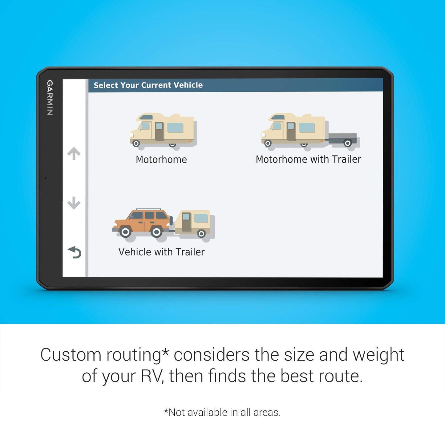 Garmin RV 1090, 10" RV Navigator, Edge-to-Edge Display, Custom Routing for Size and Weight of Your Trailer